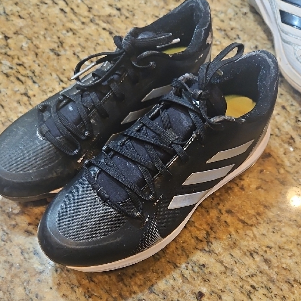 Adidas Black and White Softball Cleats